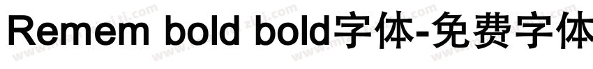 Remem bold bold字体字体转换